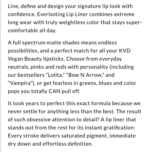 2/$25 ✨Kat Von D Everlasting Lip Liner in Muse ✨ - Picture 5 of 8